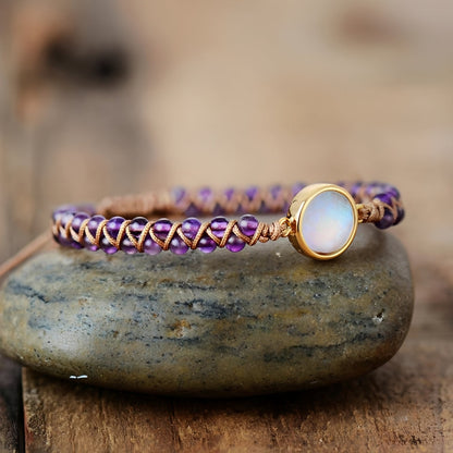 Pulsera de perlas ajustable para damas