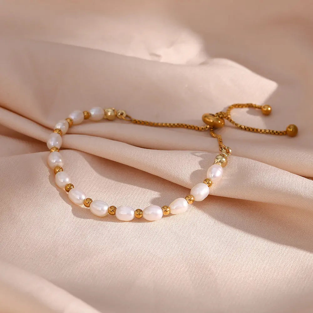 Alma – Pulsera Vintage con Perlas Naturales