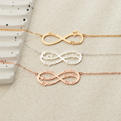 Collar Infinity Personalizado - Collar de Nombre Infinito