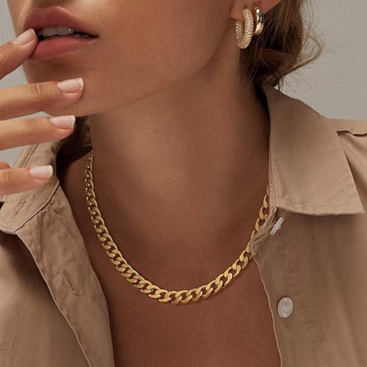 Anabel – Collar a Eslabones Dorados