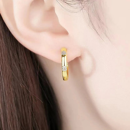 Maribelle – Aros Vintage Dorados con Flores