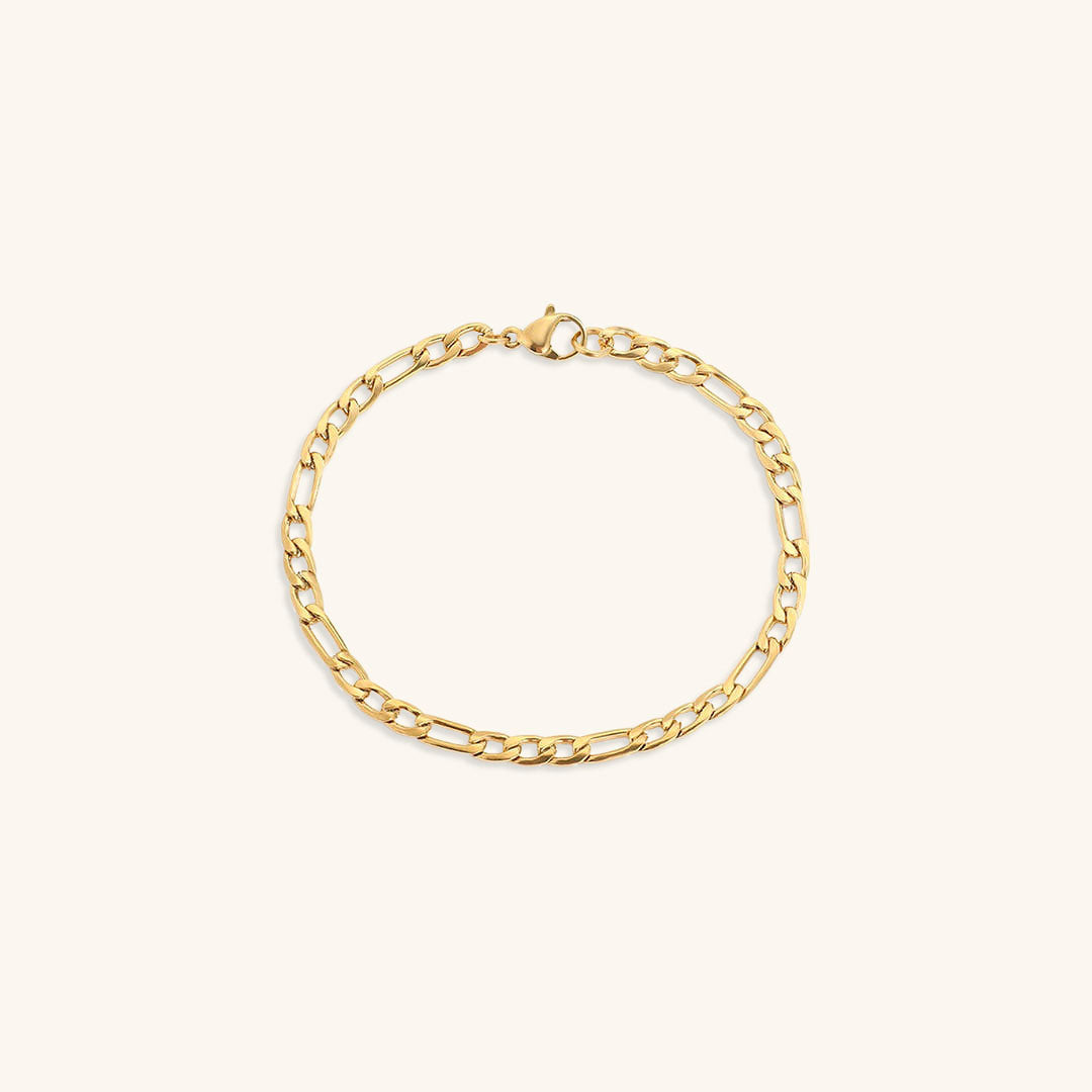 Saturn - Pulsera de cadena dorada