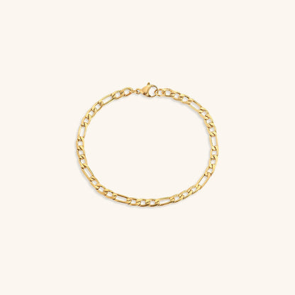Saturn - Pulsera de cadena dorada