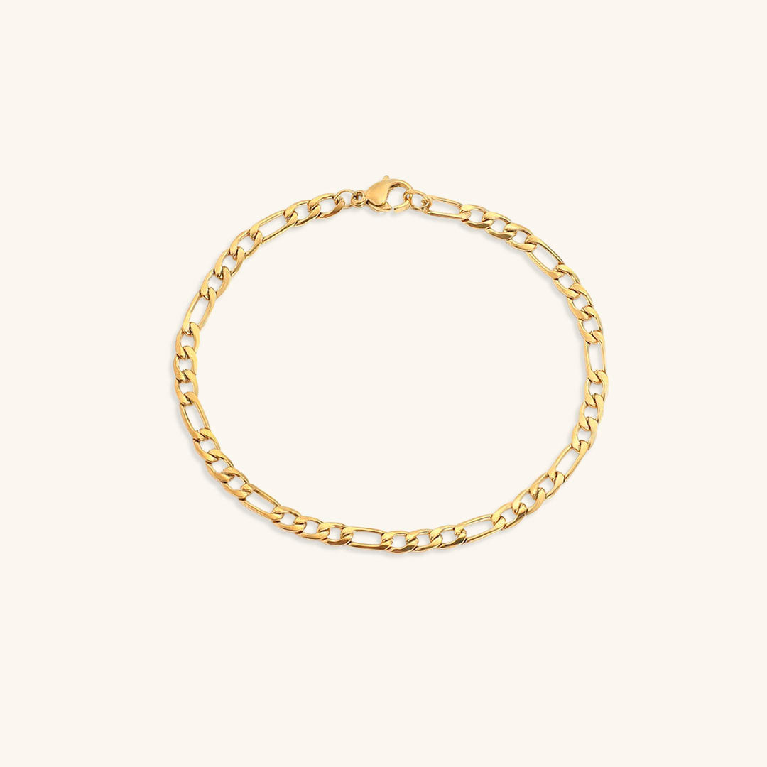 Saturn - Pulsera de cadena dorada