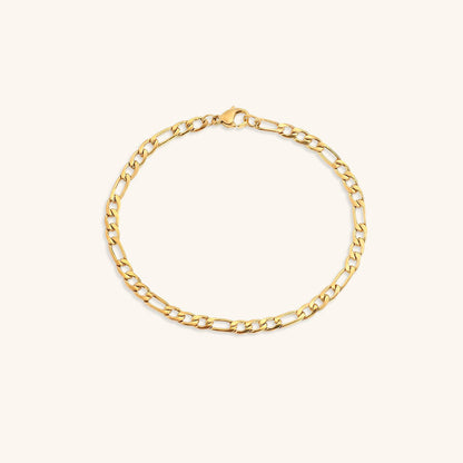 Saturn - Pulsera de cadena dorada