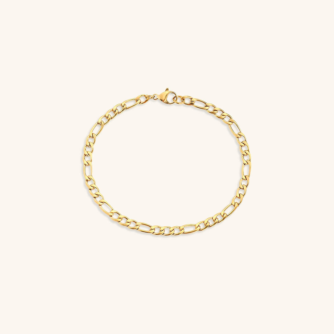 Saturn - Pulsera de cadena dorada