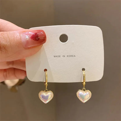 Noreen – Pendientes Corazón Elegantes con Perla