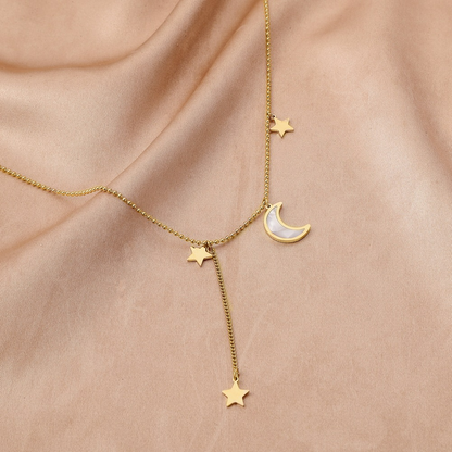 Collar de estrella y luna - Media luna