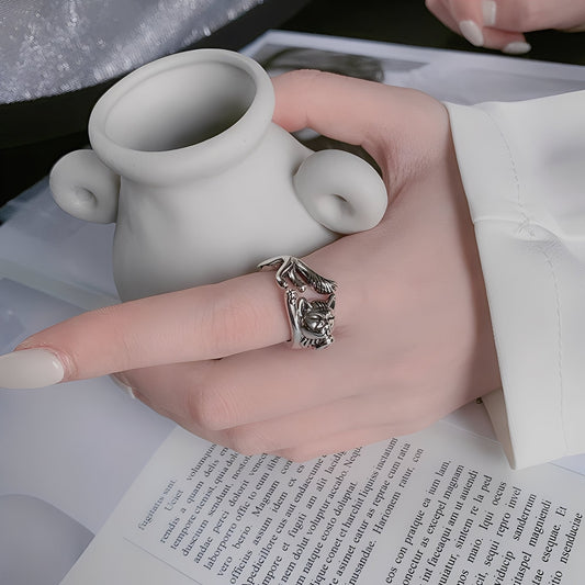 Mia – Anillo Gato Elegante