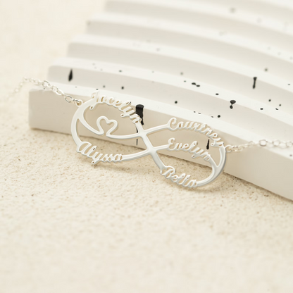 Collar Infinity Personalizado - Collar de Nombre Infinito