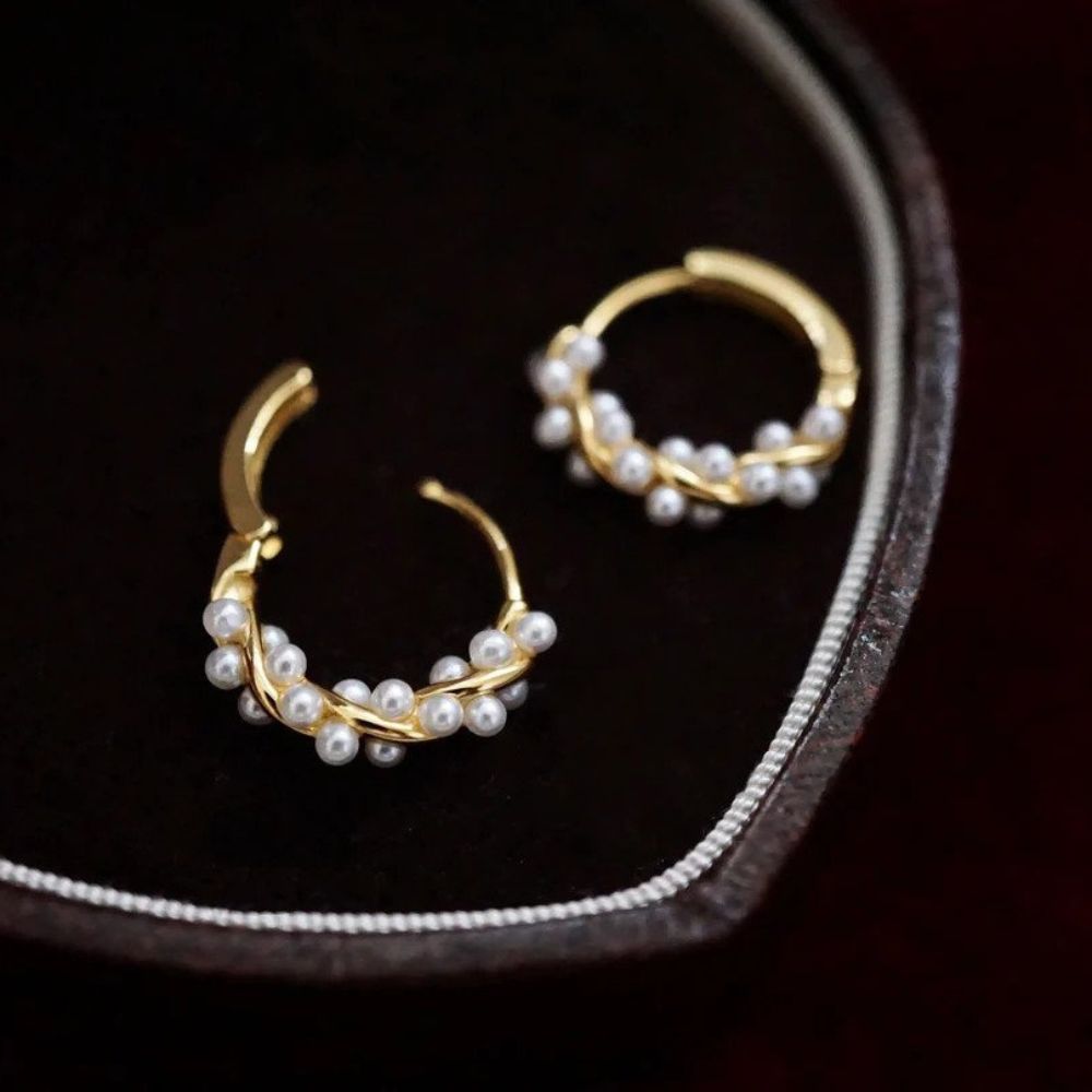 Pendientes Twisted de Mujer con Detalle de Bola - 1 Par