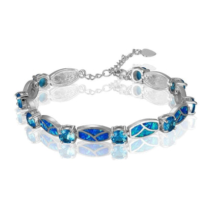 Cora – Pulsera Encanto en Ópalo de Fuego