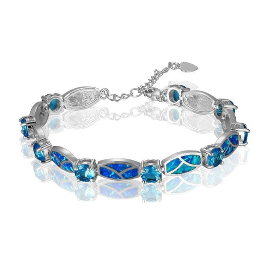 Cora – Pulsera Encanto en Ópalo de Fuego