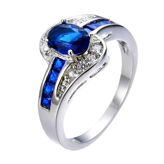 Diane – Anillo de Zafiro Azul