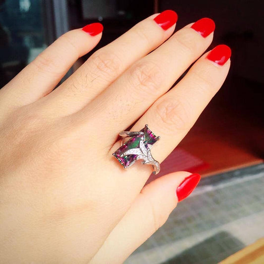 Valerie – Anillo Brillante en Topacio Arcano
