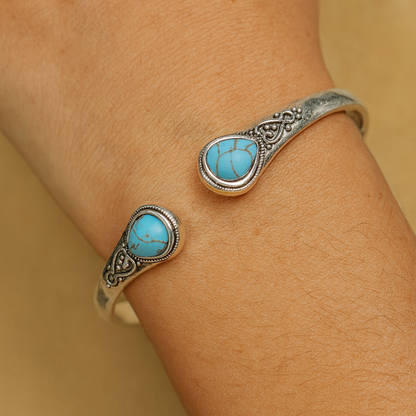 Pulsera Boho Ajustable para Damas con Detalles de Piedra Decorativos