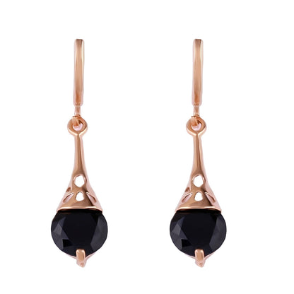 Ciela – Pendientes Oro Rosa & Zafiro Blanco