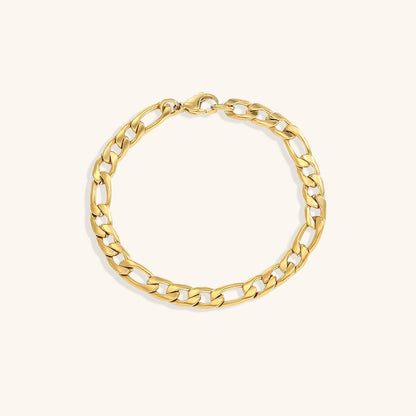 Saturn - Pulsera de cadena dorada