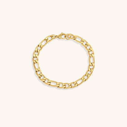 Saturn - Pulsera de cadena dorada