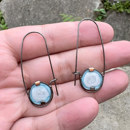 Sirena – Pendientes Vintage con Cristales del Océano