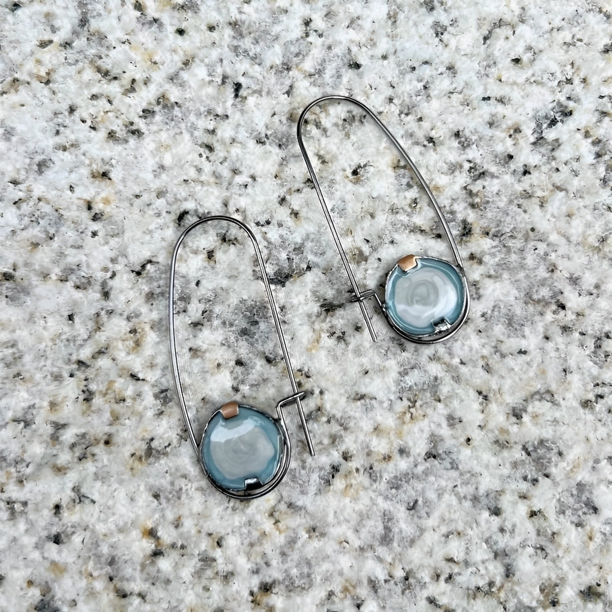 Sirena – Pendientes Vintage con Cristales del Océano