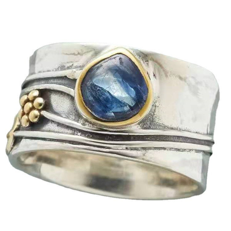 Harmónico - Anillo de meditación bohemio con piedra preciosa