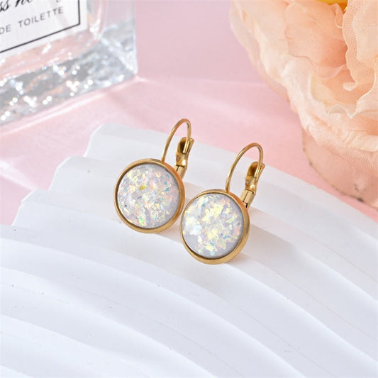 Opaline – Pendientes Vintage Atemporales con Piedras Preciosas