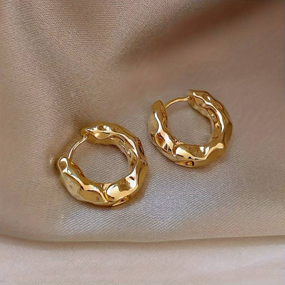 Pendientes de anillo de barril - Pendientes delicados