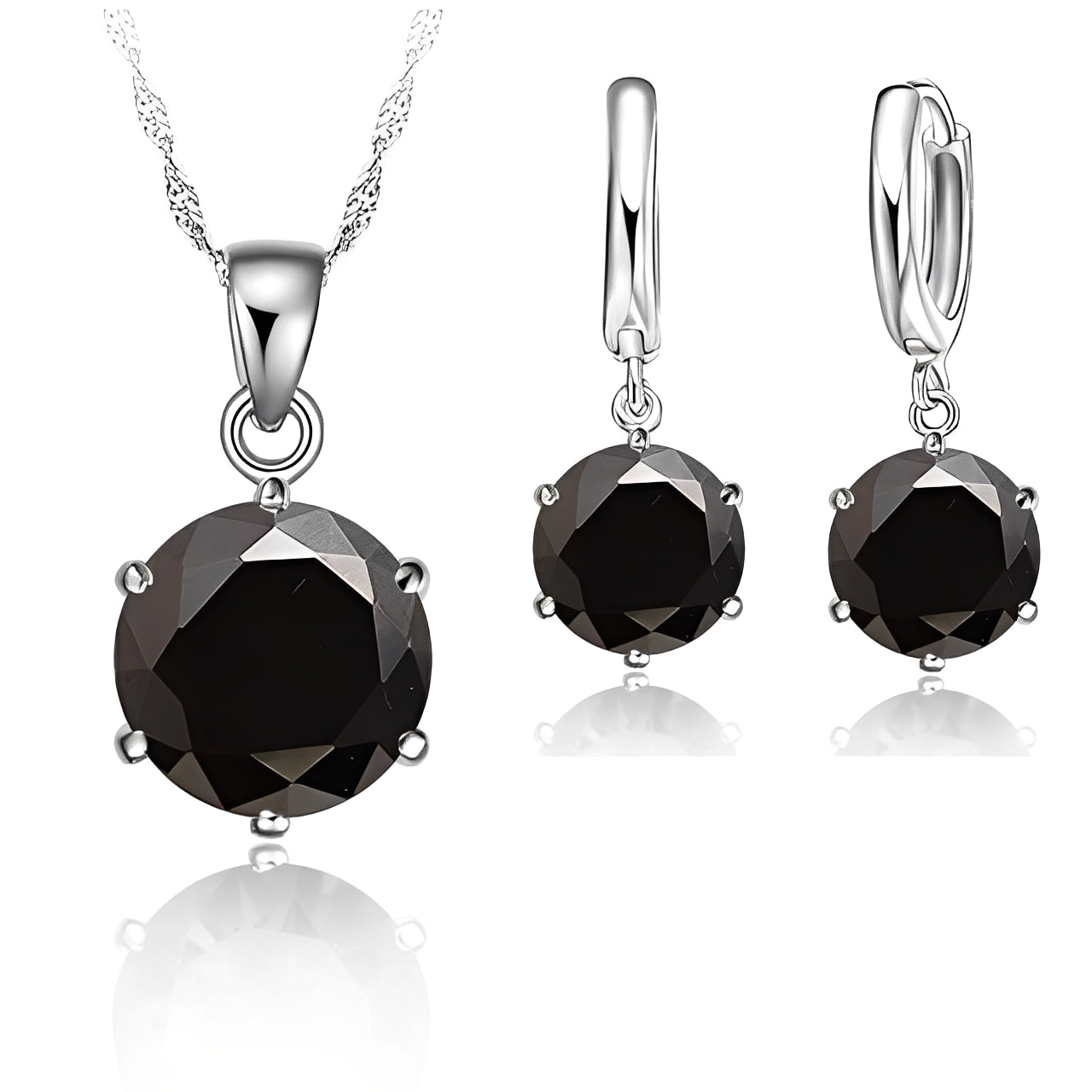 Sylvaine – Conjunto Elegante en Cristal