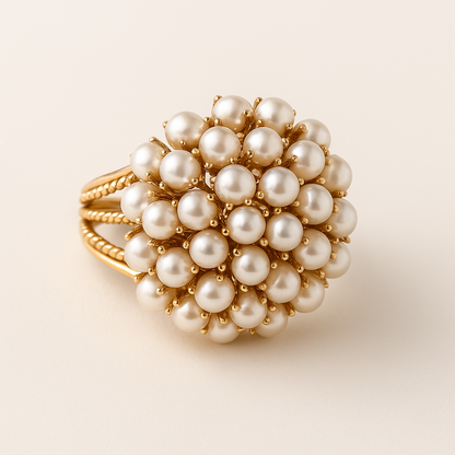 Sharnie – Anillo con Perlas Incrustadas