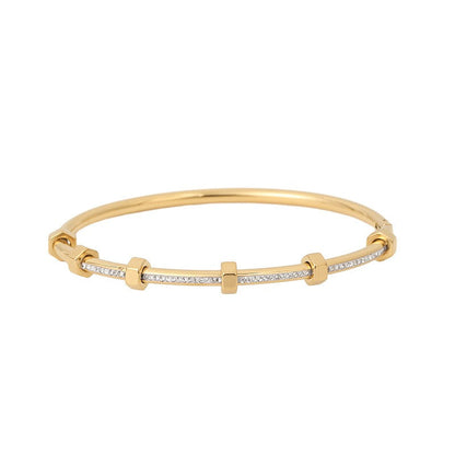 Aurélie – Pulsera elegante y brillante en oro