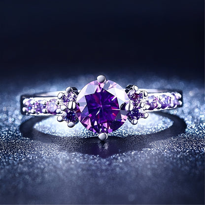 Coralie – Anillo Ametista Violeta