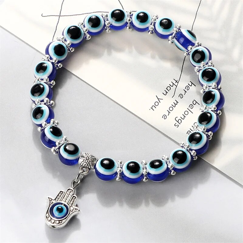 Evil Eye Ocean Style Pulsera de Tobillo - Karma y Suerte