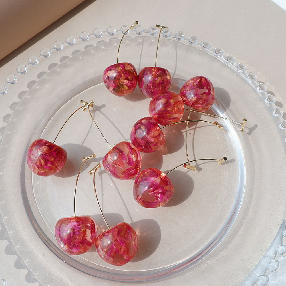 Pendientes de Cereza para Mujer con Diseño de Colgante