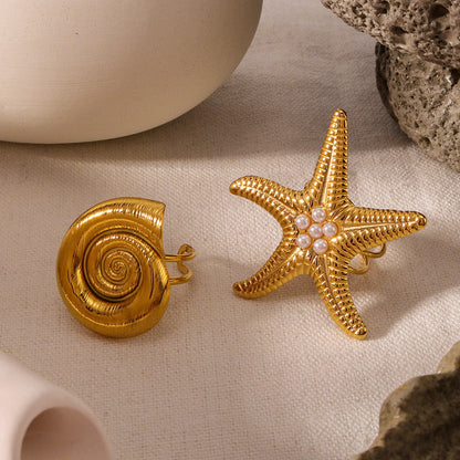Shiela – Anillo Estrella de Mar Dorada