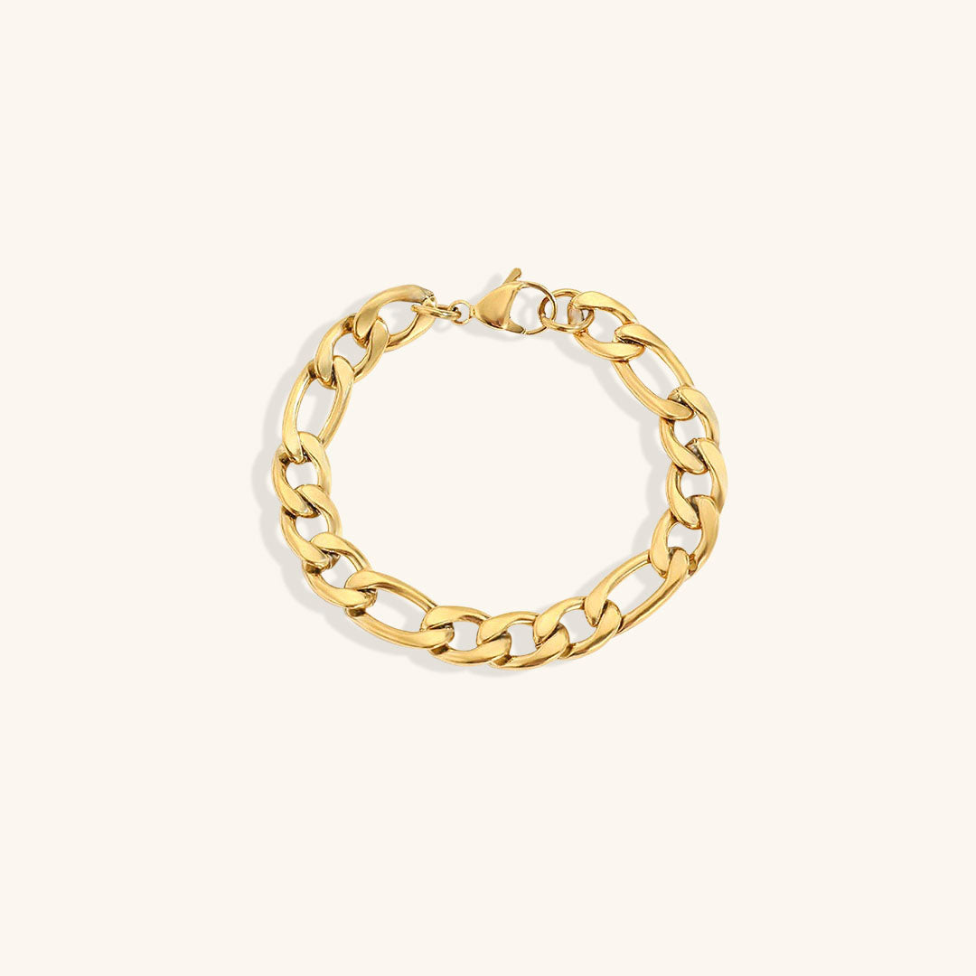 Saturn - Pulsera de cadena dorada