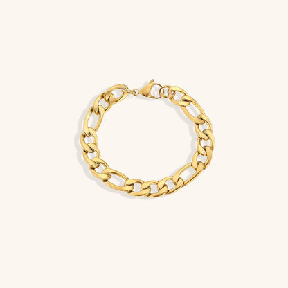 Saturn - Pulsera de cadena dorada