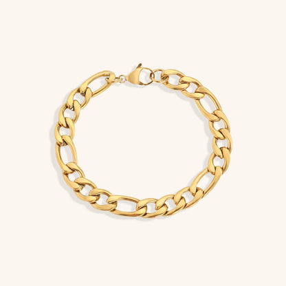 Saturn - Pulsera de cadena dorada