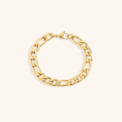 Saturn - Pulsera de cadena dorada
