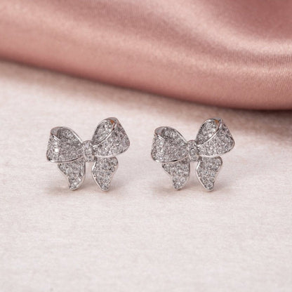 Minerva – Pendientes de plata esterlina con forma de lazo