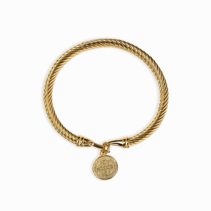 Shane – Pulsera Adornada con un Colgante de Pieza Dorada