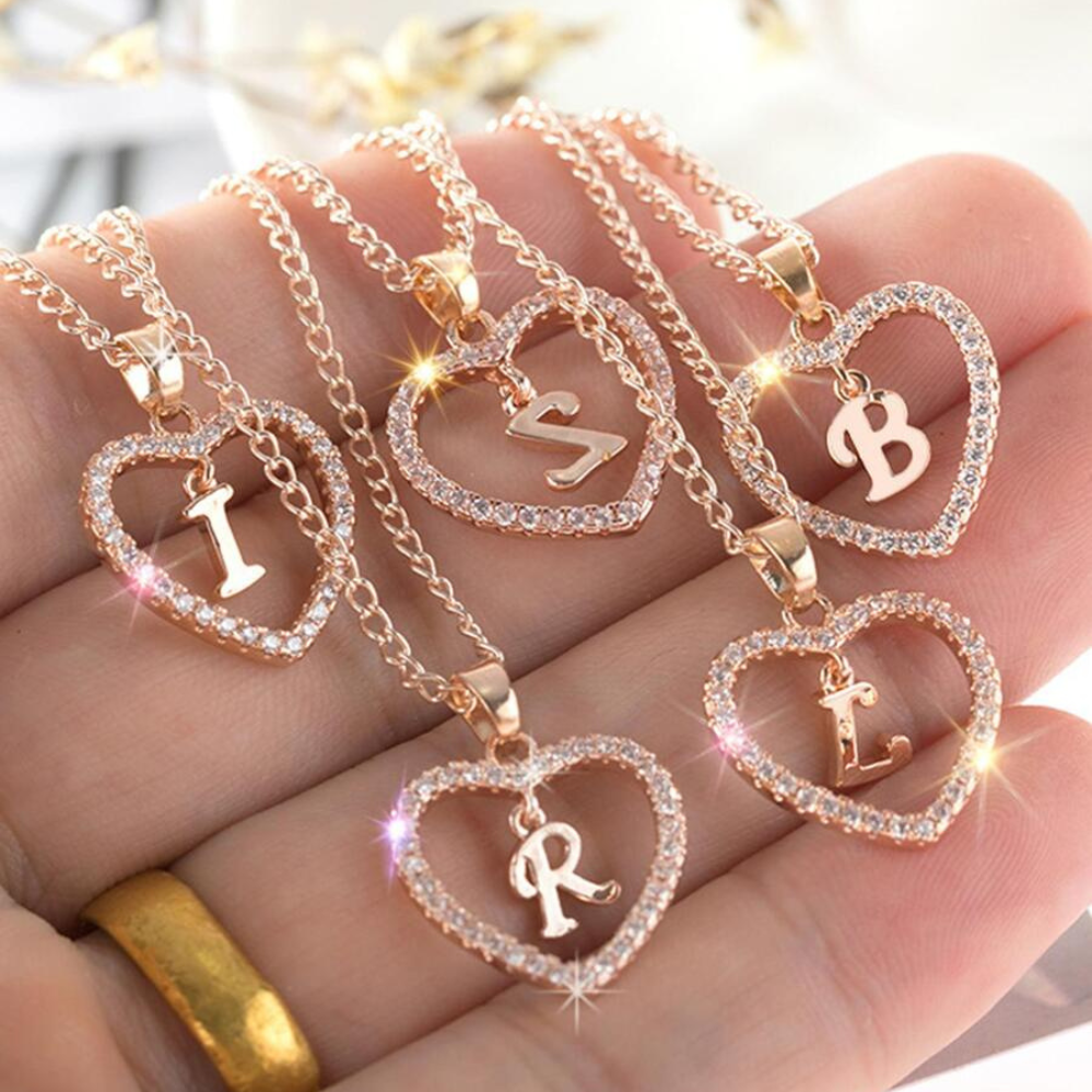Collar de Corazón con Iniciales