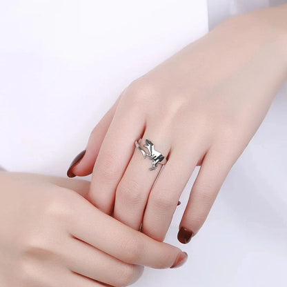 Anillo de Dinosaurio Ajustable con Diseño Abierto