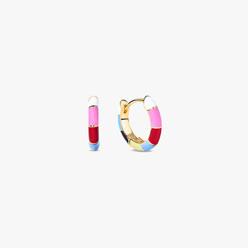 Aretes segmentados para mujer