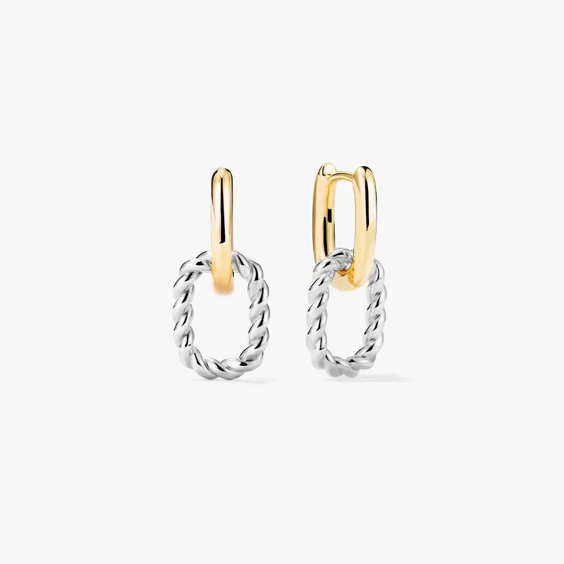 Pendientes para mujeres con colgante ovalado desmontable