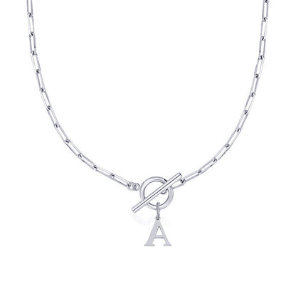 Amara – Collar Inicial en Eslabones de Papel