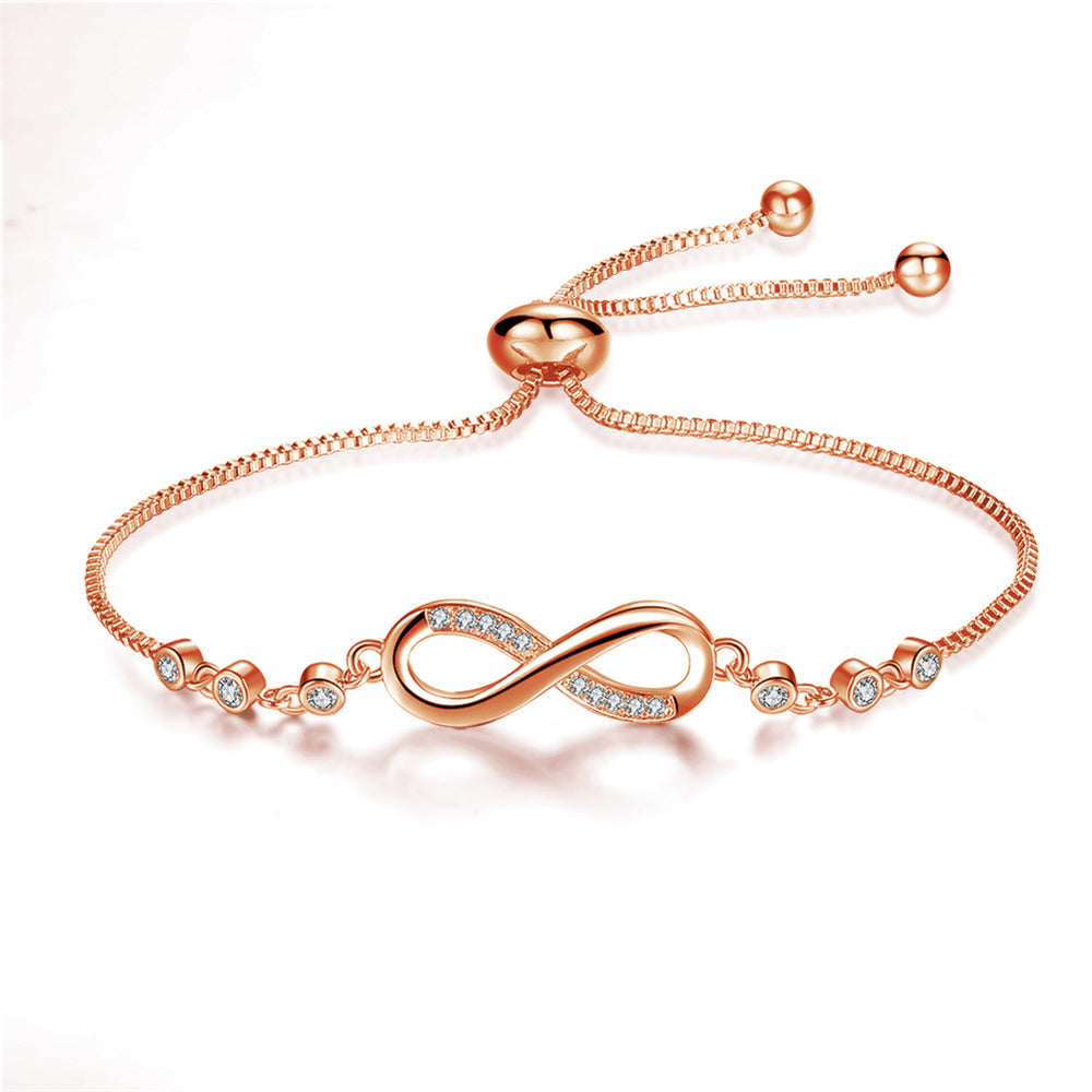 Inaya – Pulsera Ajustable de Infinito en Plata
