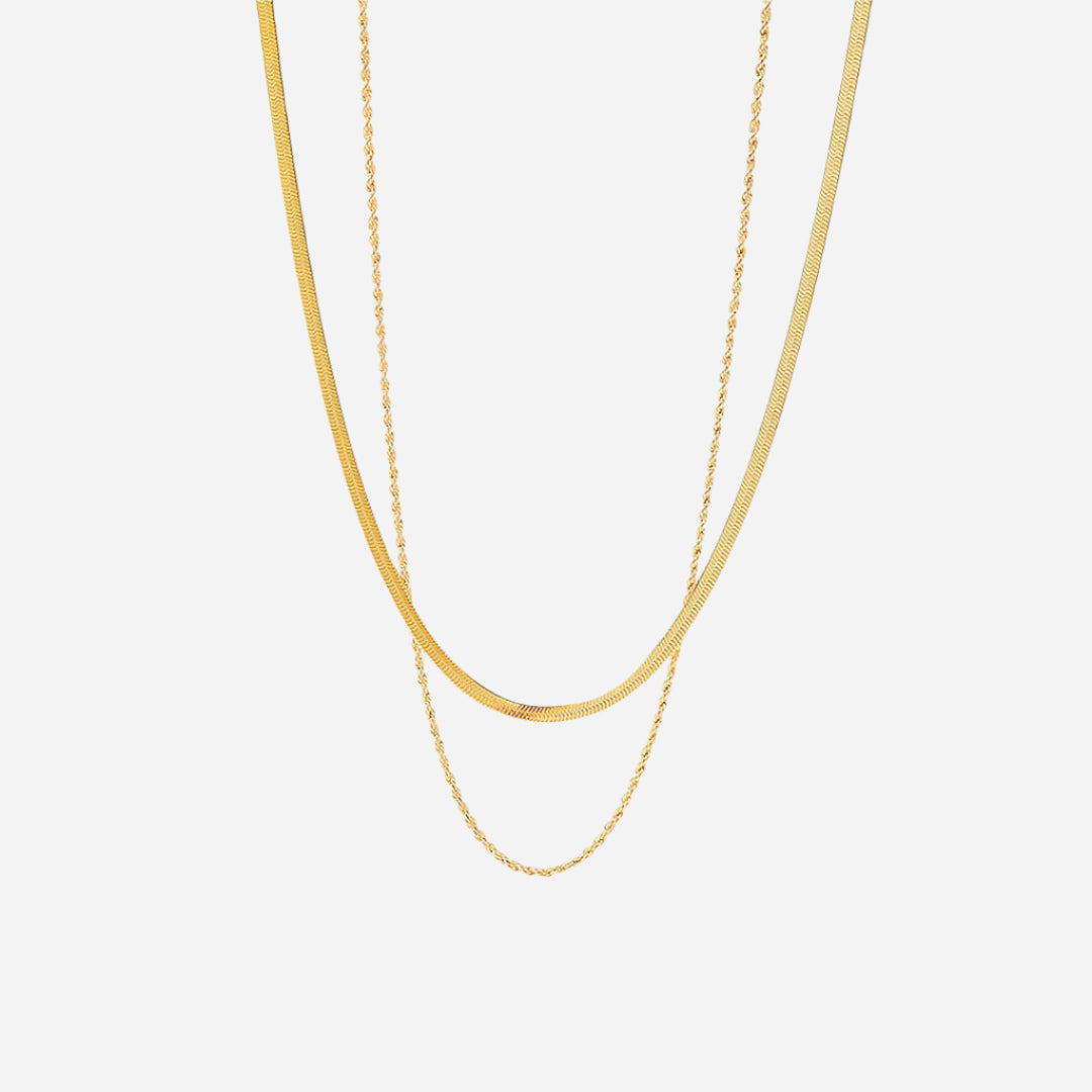 Alba – Collar Cadena Dorado Elegante