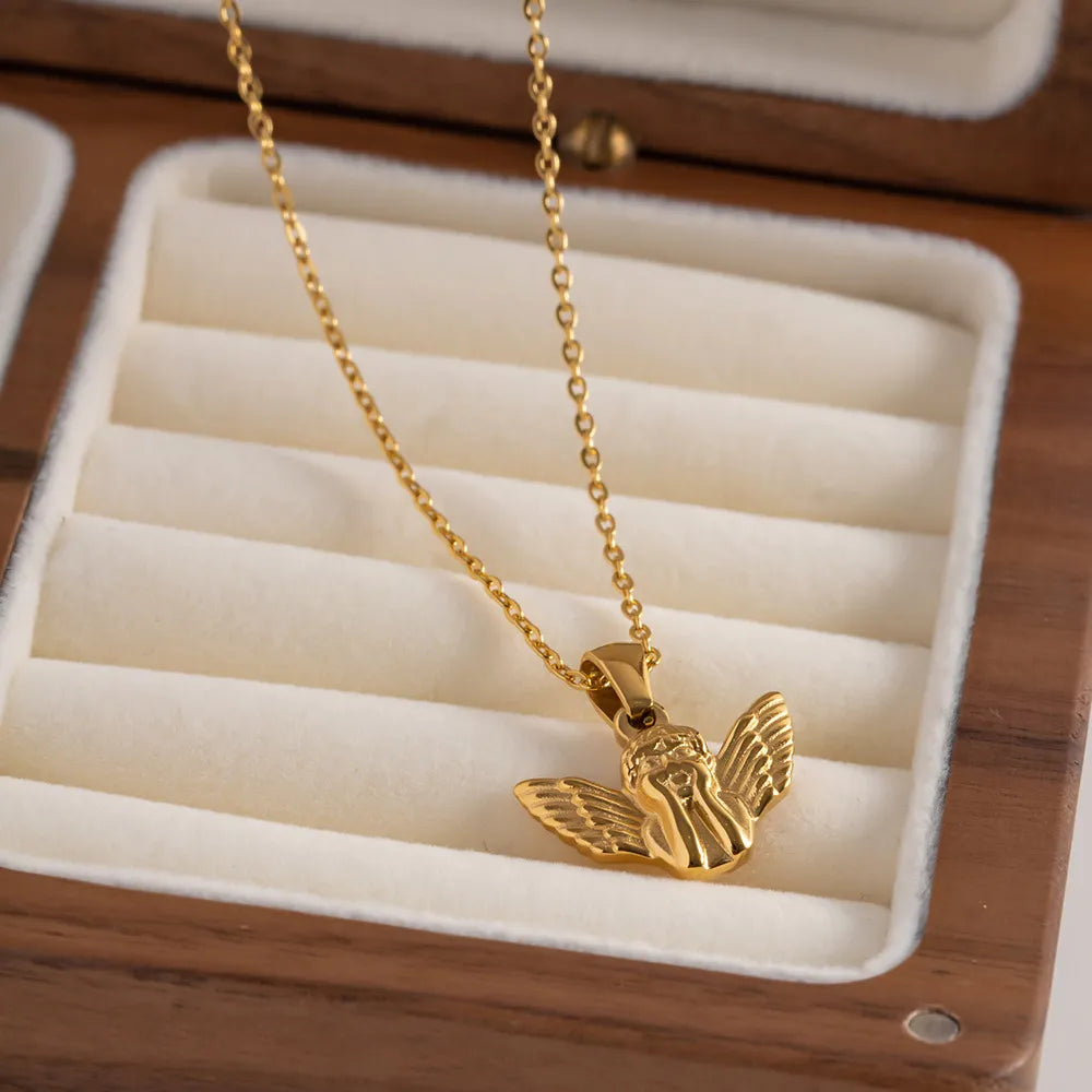 Angelica – Collar Dorado Elegante