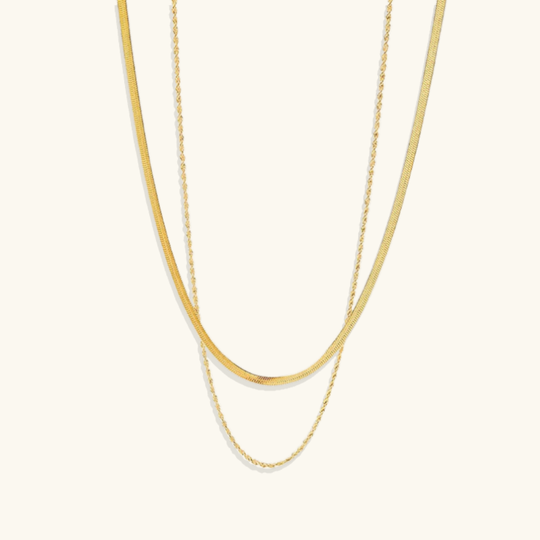 Nicole – Collar Dorado a Capas Múltiples